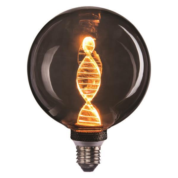 DNA SMOKY E27 220-240V G125 LED 147-78731 ΓΛΟΜΠΟΣ 1800K - ΛΑΜΠΑ DIMMABLE EUROLAMP 4W