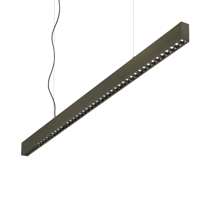 IDEAL LUX Κρεμαστό Φωτιστικό OFFICE LED 30W 3000K Μαύρου Χρώματος - 271187