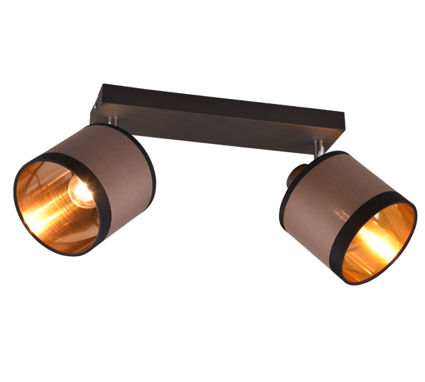 Επιτοίχιο Φωτιστικό Trio Lighting 2xE14 Καφε Χρώματος - R81552041