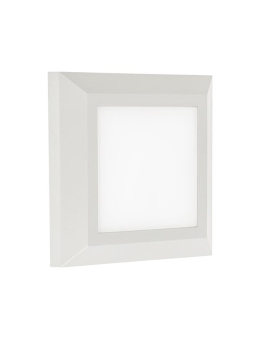 ΦΩΤΙΣΤΙΚΟ ΑΠΛΙΚΑ LED SLIM 124X124X28mm 5W 3000k 250lm IP65 ΠΛΑΣΤΙΚΟ ΛΕΥΚΟ SEASIDE UNIVERSE - 1-U005630