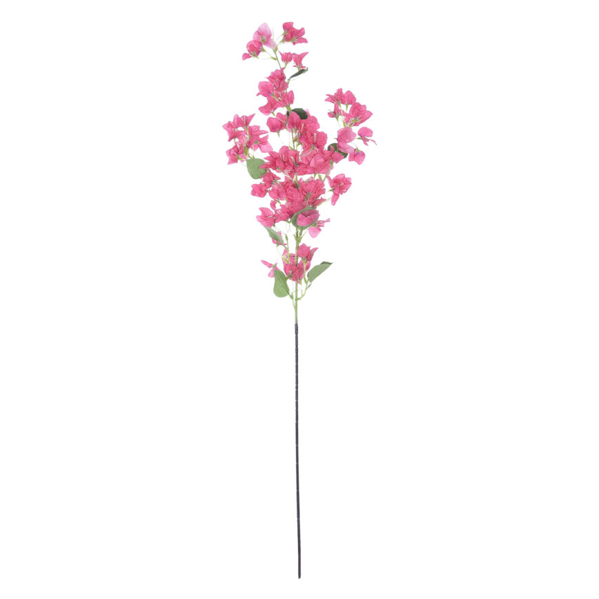 GloboStar® Artificial Garden BOUGAUVILLEA BRANCH 20649 Τεχνητό Διακοσμητικό Κλαδί Μπουκανβίλιας Φουξ Y115cm