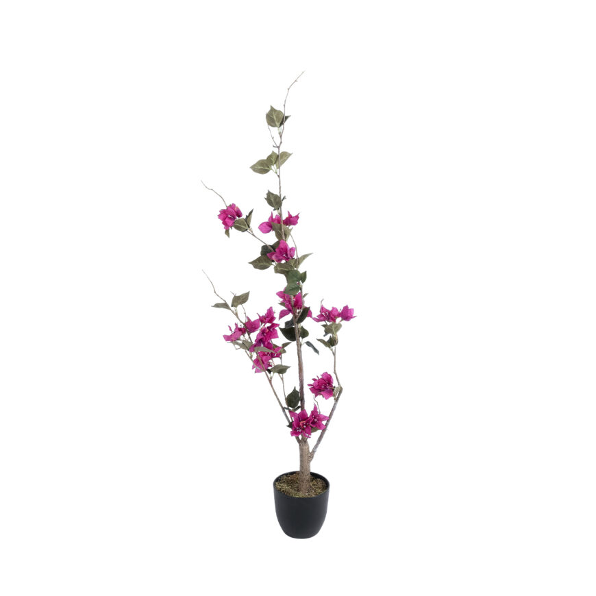 GloboStar® Artificial Garden BOUGAUVILLEA 20673 Τεχνητό Διακοσμητικό Φυτό με Ανθη Μπουκανβίλιας Φουξ Υ90cm