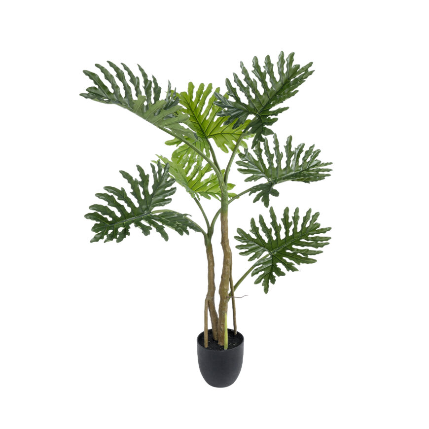 GloboStar® Artificial Garden PHILODENDRON 20683 Τεχνητό Διακοσμητικό Φυτό Φυλλόδενδρο Υ90cm