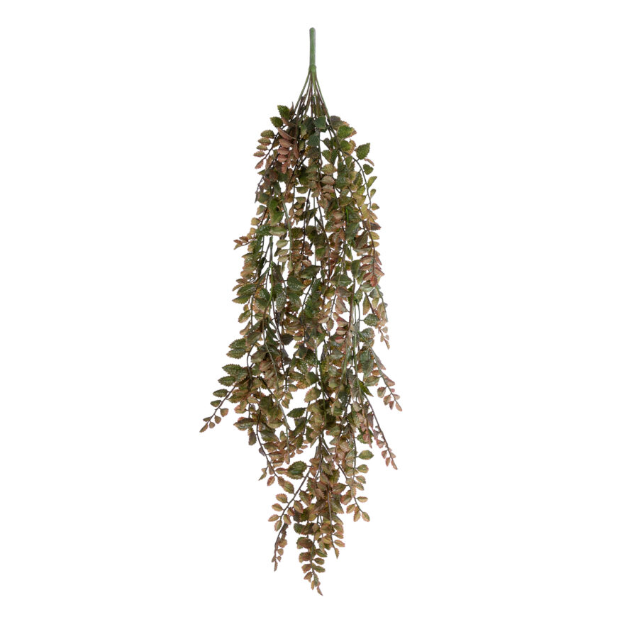 GloboStar® Artificial Garden HANGING FERN BRANCH  20828 Τεχνητό Διακοσμητικό Κρεμαστό κλαδί Φτέρης Μ30 x Π10 x Υ85cm