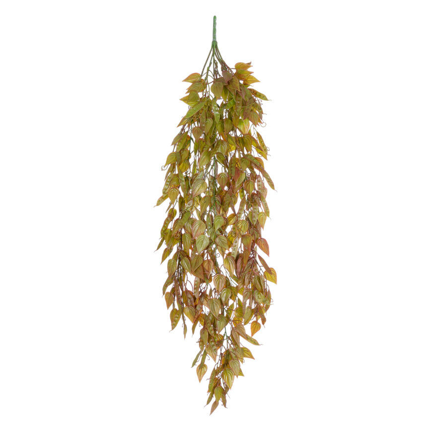 GloboStar® Artificial Garden HANGING LIMA BEAN 20844 Τεχνητό Διακοσμητικό Κρεμαστό Φυτό Φασόλι Λίμα Μ29 x Π10 x Υ86cm