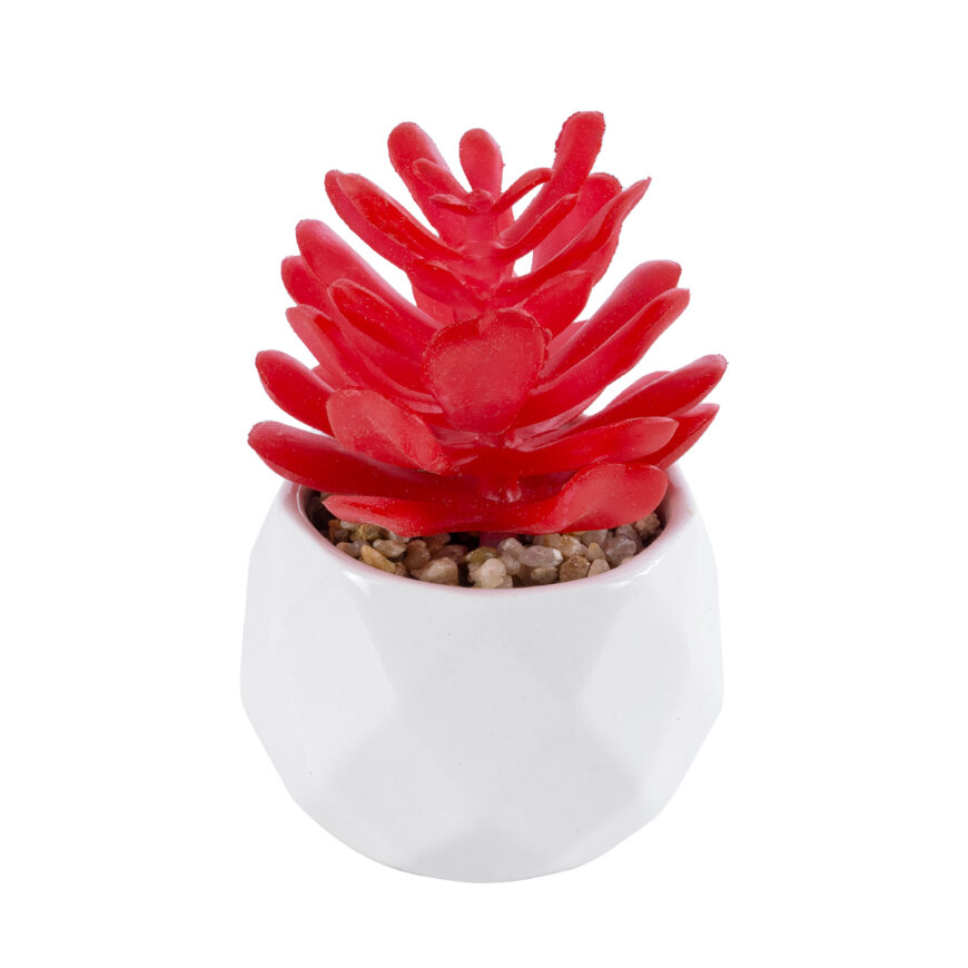 GloboStar® Artificial Garden SUCCULENT CRASSULA 20985 Διακοσμητικό Φυτό Παχύφυτο Κράσουλα Υ10cm