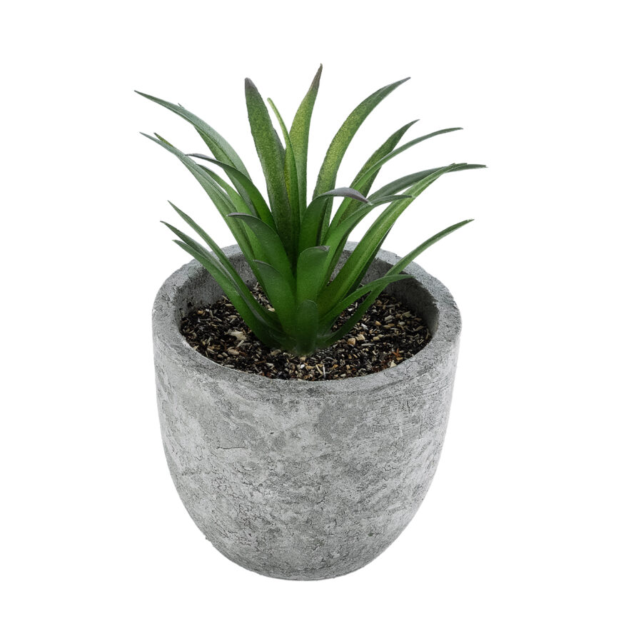 GloboStar® Artificial Garden SUCCULENT ALOE 21030 Διακοσμητικό Φυτό Παχύφυτο Αλόη Υ10cm