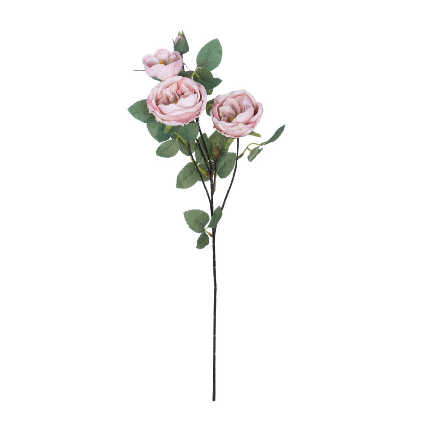 GloboStar® Artificial Garden PINK CLIMBING ROSE BRANCH 21184 Τεχνητό Διακοσμητικό Κλαδί Τριαντάφυλλο Ροζ Y70cm