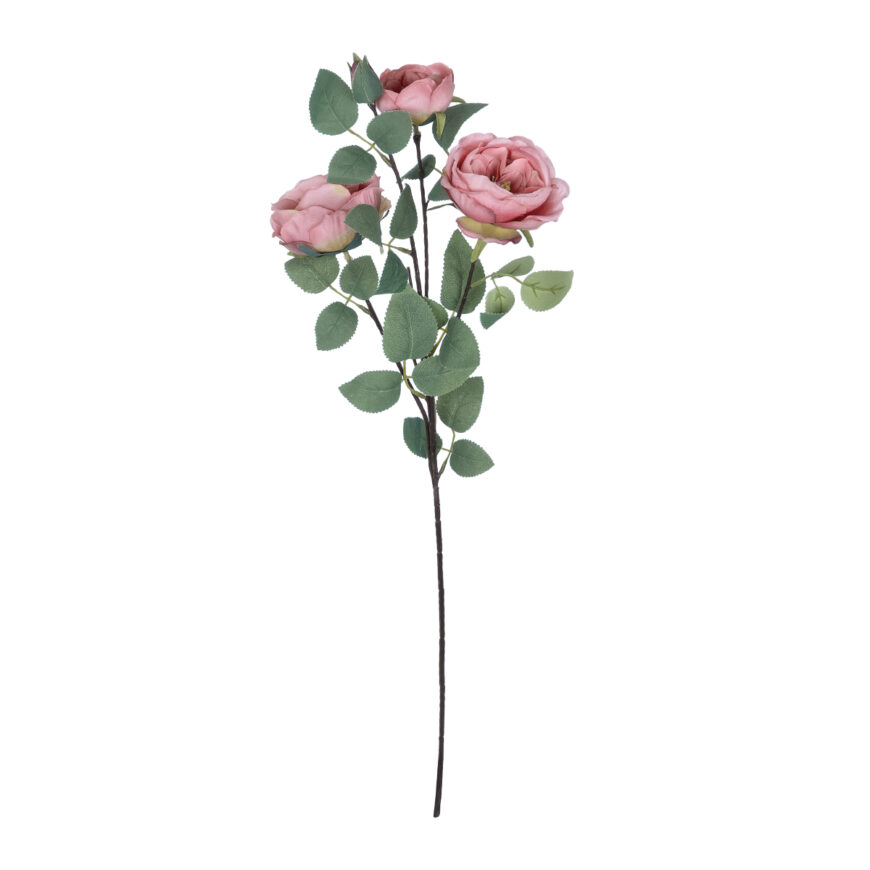 GloboStar® Artificial Garden HOT PINK CLIMBING ROSE BRANCH 21185 Τεχνητό Διακοσμητικό Κλαδί Τριαντάφυλλο Έντονο Ροζ Y70cm