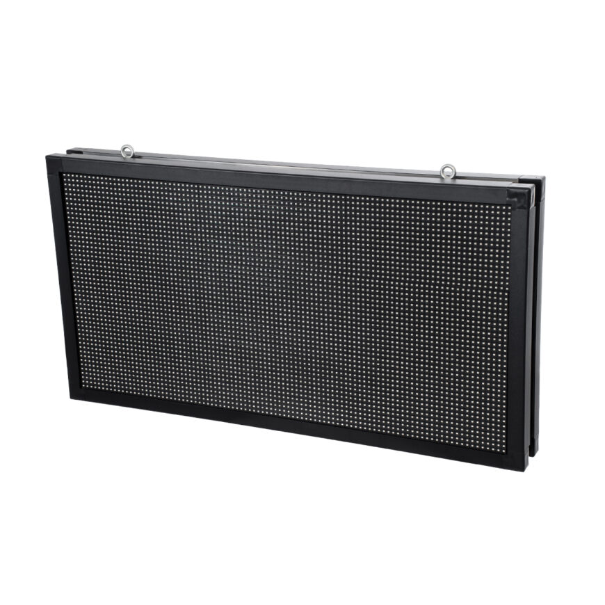 GloboStar® DISPLAY 90813 LED Scrolling Display 96x48cm - Κυλιόμενη Ψηφιακή Πινακίδα / Επιγραφή Διπλής Όψης P10 LED SMD AC 220-240V - Λειτουργία μέσω Wi-Fi με Εφαρμογή APP - Αισθήτηρας Θερμοκρασίας και Υγρασίας - Αδιάβροχο IP65 - Μ102 x Π11 x Υ54.5cm - Πράσινο - 1 Χρόνο Εγγύηση