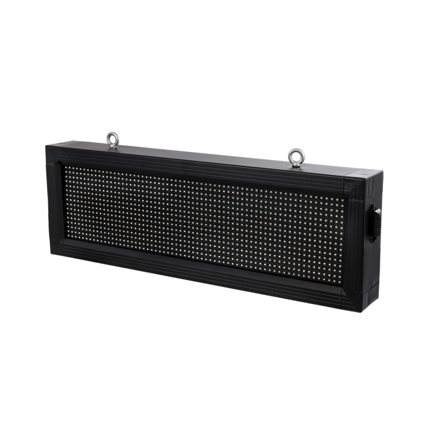 GloboStar® DISPLAY 90266 LED Scrolling Display 64x16cm - Κυλιόμενη Ψηφιακή Πινακίδα / Επιγραφή Μονής Όψης P10 LED SMD AC 220-240V - Λειτουργία μέσω Wi-Fi με Εφαρμογή APP - Αισθήτηρας Θερμοκρασίας και Υγρασίας - Αδιάβροχο IP65 - Μ72 x Π9 x Υ24cm - Κόκκινο - 1 Χρόνο Εγγύηση