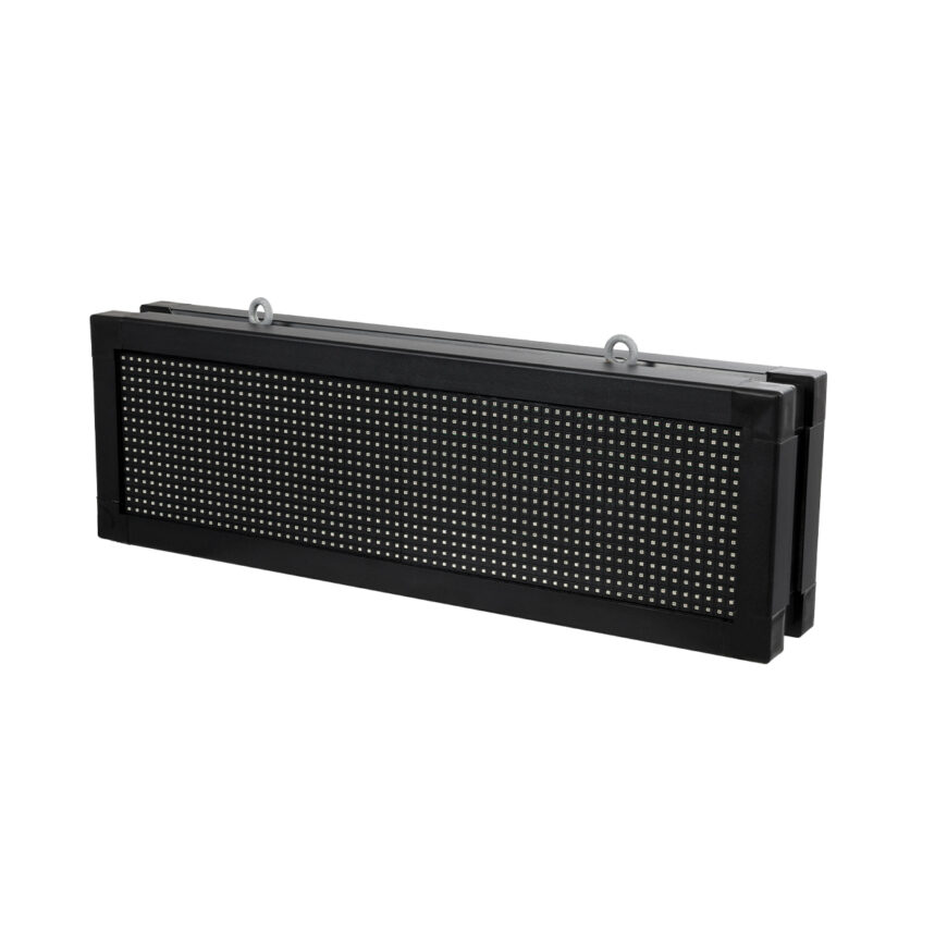 GloboStar® DISPLAY 90268 LED Scrolling Display 64x16cm - Κυλιόμενη Ψηφιακή Πινακίδα / Επιγραφή Διπλής Όψης P10 LED SMD AC 220-240V - Λειτουργία μέσω Wi-Fi με Εφαρμογή APP - Αισθήτηρας Θερμοκρασίας και Υγρασίας - Αδιάβροχο IP65 - Μ70.5 x Π11 x Υ22.5cm - Κόκκινο - 1 Χρόνο Εγγύηση