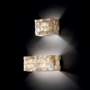 IDEAL LUX Απλίκα Τοίχου CARRARA 1xG9 Μπεζ Χρώματος – 018775