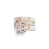 IDEAL LUX Απλίκα Τοίχου CARRARA 1xG9 Μπεζ Χρώματος  – 000619
