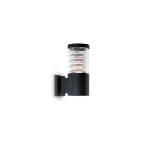 IDEAL LUX Απλίκα Τοίχου TRONCO 1xE27 IP44 Μαύρου Χρώματος  – 004716