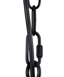 GloboStar® PENNSYLVANIA 00542 Vintage Κρεμαστό Φωτιστικό Οροφής Πολύφωτο 8 x E14 Μαύρο Μεταλλικό Πολυέλαιος με Μπεζ Σχοινί Φ64 x Y63cm