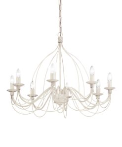 IDEAL LUX Κρεμαστό Φωτιστικό CORTE 8xE14 Λευκού Χρώματος – 005898