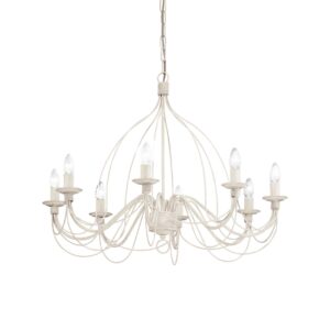 IDEAL LUX Κρεμαστό Φωτιστικό CORTE 8xE14 Λευκού Χρώματος – 005898