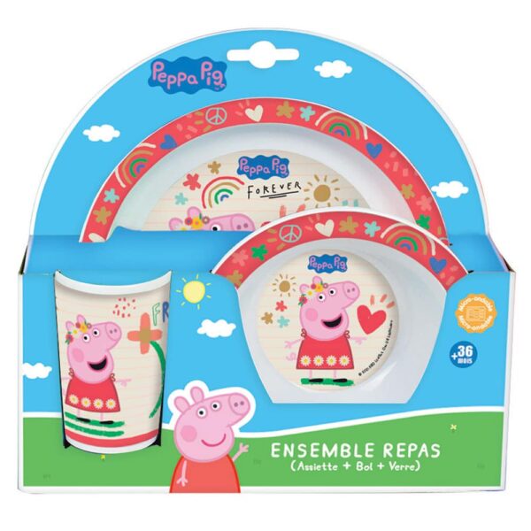 Peppa Pig παιδικό σερβίτσιο φαγητού Ango - 006105