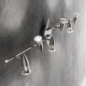IDEAL LUX Φωτιστικό Οροφής ALFA 6xGU10 Νίκελ Χρώματος – 006338