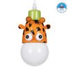 GloboStar® GIRAFFE 00638 Μοντέρνο Κρεμαστό Παιδικό Φωτιστικό Οροφής Μονόφωτο 1 x E27 Λευκό Πράσινο Πορτοκαλί Μαύρο Μεταλλικό Μ12 x Π10.5 x Υ13.5cm