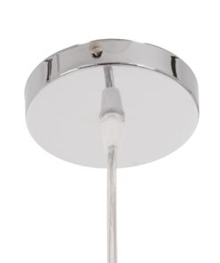 GloboStar® FOOTBALL 00647 Μοντέρνο Κρεμαστό Παιδικό Φωτιστικό Οροφής Μονόφωτο 1 x E27 Μαύρο Λευκό Γυάλινο Φ25 x Υ25cm