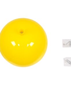 GloboStar® BALLOON 00651 Μοντέρνο Παιδικό Φωτιστικό Οροφής Μονόφωτο Κίτρινο Πλαστικό Μπάλα Φ30 x Υ33cm