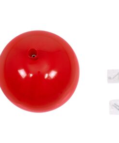 GloboStar® BALLOON 00652 Μοντέρνο Παιδικό Φωτιστικό Οροφής Μονόφωτο Κόκκινο Πλαστικό Μπάλα Φ30 x Υ33cm