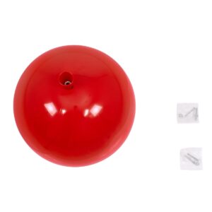 GloboStar® BALLOON 00652 Μοντέρνο Παιδικό Φωτιστικό Οροφής Μονόφωτο Κόκκινο Πλαστικό Μπάλα Φ30 x Υ33cm