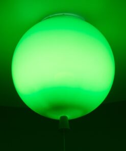 GloboStar® BALLOON 00653 Μοντέρνο Παιδικό Φωτιστικό Οροφής Μονόφωτο Πράσινο Πλαστικό Μπάλα Φ30 x Υ33cm