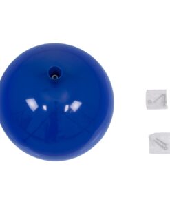 GloboStar® BALLOON 00654 Μοντέρνο Παιδικό Φωτιστικό Οροφής Μονόφωτο Μπλε Πλαστικό Μπάλα Φ30 x Υ33cm