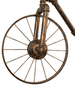 GloboStar® SWIFTWALKER 00660 Vintage Industrial Κρεμαστό Φωτιστικό Οροφής Τρίφωτο 3 x E27 Μπρούτζινο Μεταλλικό Πλέγμα Μ85 x Π29.5 x Υ55cm