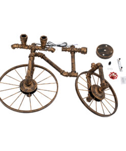 GloboStar® SWIFTWALKER 00660 Vintage Industrial Κρεμαστό Φωτιστικό Οροφής Τρίφωτο 3 x E27 Μπρούτζινο Μεταλλικό Πλέγμα Μ85 x Π29.5 x Υ55cm