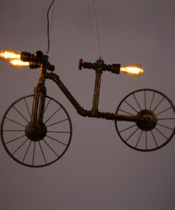 GloboStar® SWIFTWALKER 00660 Vintage Industrial Κρεμαστό Φωτιστικό Οροφής Τρίφωτο 3 x E27 Μπρούτζινο Μεταλλικό Πλέγμα Μ85 x Π29.5 x Υ55cm