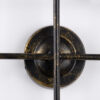 GloboStar® PIPING 00663 Vintage Επιτοίχιο Φωτιστικό Πολύφωτο 4xE27 AC220-240V IP20 – Μ40 x Π9 x Υ52cm – Μπρούτζινο Μεταλλικό Πλέγμα