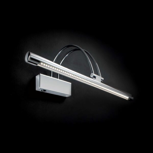 IDEAL LUX Απλίκα Τοίχου BOW LED 8W 3000K Χρώματος Χρωμίου – 007021