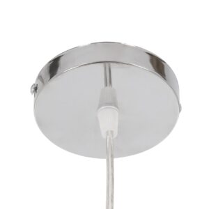 GloboStar® MEXICO 00720 Vintage Κρεμαστό Φωτιστικό Οροφής Μονόφωτο 1 x E27 Μπεζ Ξύλινο Μπαμπού Μ85 x Π55 x Y36cm
