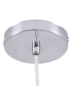 GloboStar® DIXAR 00763 Μοντέρνο Κρεμαστό Φωτιστικό Οροφής Μονόφωτο 1 x E27 Γυάλινο Κόκκινο Φ36 x Υ45cm