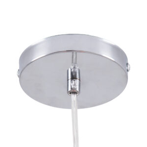 GloboStar® DIXAR 00763 Μοντέρνο Κρεμαστό Φωτιστικό Οροφής Μονόφωτο 1 x E27 Γυάλινο Κόκκινο Φ36 x Υ45cm