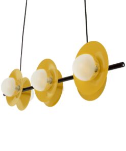 GloboStar® JOLIET 00783 Μοντέρνο Κρεμαστό Φωτιστικό Οροφής Πολύφωτο 6 x G9 AC 230V Μαύρο – Χρυσό Μεταλλικό Πλέγμα Μ95 x Π28 x Υ20cm