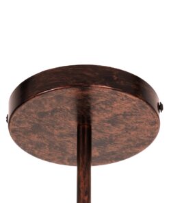 GloboStar® ZANE 00785 Μοντέρνο Φωτιστικό Οροφής Πολύφωτο Χάλκινο Μεταλλικό Ράγα Φ70 x Y100cm