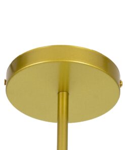 GloboStar® ZANE 00786 Μοντέρνο Φωτιστικό Οροφής Πολύφωτο Χρυσό Μεταλλικό Ράγα Φ70 x Y100cm