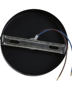 GloboStar® SARA 00843 Μοντέρνο Φωτιστικό Οροφής / Τοίχου Μονόφωτο 1xE27 Μεταλλικό Μαύρο Φ10 x Υ10.3cm