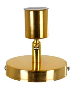 GloboStar® SARA 00845 Μοντέρνο Φωτιστικό Οροφής / Τοίχου Μονόφωτο 1xE27 Μεταλλικό Χρυσό Φ10 x Υ10.3cm