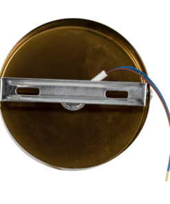 GloboStar® SARA 00846 Μοντέρνο Φωτιστικό Οροφής / Τοίχου Μονόφωτο 1xE27 Μεταλλικό Μπρονζέ Χρυσό Φ10 x Υ10.3cm