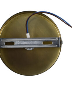 GloboStar® SARA 00847 Μοντέρνο Φωτιστικό Οροφής / Τοίχου Μονόφωτο 1xE27 Μεταλλικό Μπρούτζινο Φ10 x Υ10.3cm