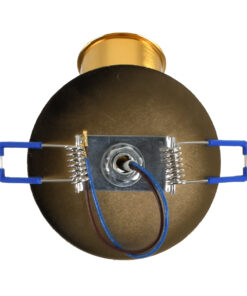 GloboStar® SARA 00851 Μοντέρνο Χωνευτό Φωτιστικό Οροφής / Τοίχου Μονόφωτο 1xE27 Μεταλλικό Χρυσό Φ8 x Υ8.5cm