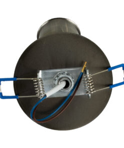 GloboStar® SARA 00853 Μοντέρνο Χωνευτό Φωτιστικό Οροφής / Τοίχου Μονόφωτο 1xE27 Μεταλλικό Μεταλλικό Μπρούτζινο Φ8 x Υ8.5cm