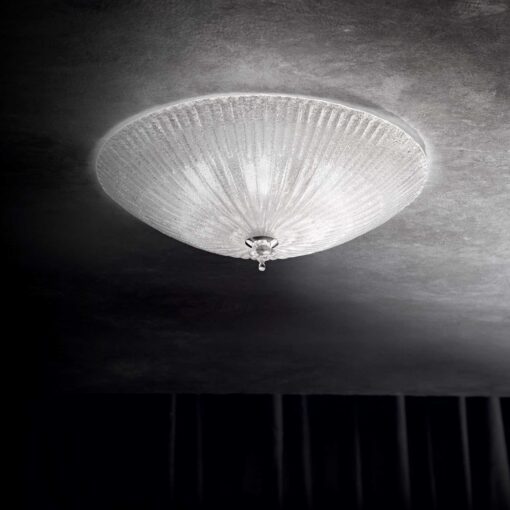 IDEAL LUX Φωτιστικό Οροφής SHELL 3xE27 Διάφανο – 008608