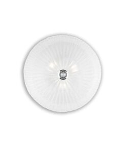 IDEAL LUX Φωτιστικό Οροφής SHELL 3xE27 Διάφανο – 008608